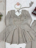 Tabby Silk with Soft Micro Cotton Lining & Foil work Salwar Kameez