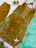 WEDDING SEASON WEAR BEAUTIFUL EMBROIDERED TOP PANT WITH DUPATTA