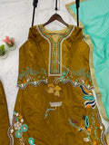 WEDDING SEASON WEAR BEAUTIFUL EMBROIDERED TOP PANT WITH DUPATTA