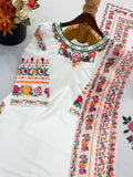 Fully Stitched & Ready to Wear Pure Heavy French crep With Embroidery stitch Work Salwar Kameez