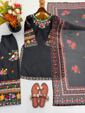 Fully Stitched & Ready to Wear Pure Heavy French crep With Embroidery stitch Work Salwar Kameez