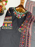 Fully Stitched & Ready to Wear Pure Heavy French crep With Embroidery stitch Work Salwar Kameez