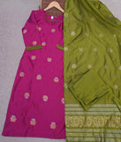 Beautiful Art Silk with Weaving Work Salwar Kameez