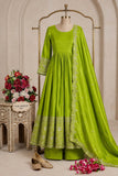 Pure Cinon Silk With Embroidery 5mm Sequences Work Anarkali Salwar Kameez