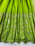 Pure Cinon Silk With Embroidery 5mm Sequences Work Anarkali Salwar Kameez