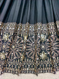 Pure Cinon Silk With Embroidery 5mm Sequences Work Anarkali Salwar Kameez