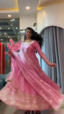 Fendy Silk with Soft Micro cotton Lining & Thread & Sequence Work Salwar Kameez