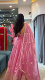 Fendy Silk with Soft Micro cotton Lining & Thread & Sequence Work Salwar Kameez