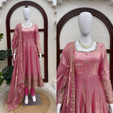 Fendy Silk with Soft Micro cotton Lining & Thread & Sequence Work Salwar Kameez
