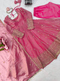 Fendy Silk with Soft Micro cotton Lining & Thread & Sequence Work Salwar Kameez
