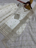 NEW READY TO WEAR FANCY DESIGN HEAVY EMBROIDERY AND SEQUENCE WORK TOP - PLAZZO WITH DUPATTA