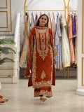 New Faux Georgette With Heavy Embroidery Sequence Work Top-Bottom And Dupatta Set