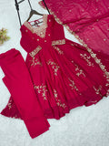 FOX GEORGETTE WITH SEQUENCE EMBROIDERY WORK SALWAR KAMEEZ