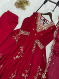FOX GEORGETTE WITH SEQUENCE EMBROIDERY WORK SALWAR KAMEEZ