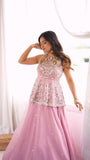 Faux Georgette Silk with Embroidery work Beautiful Salwar Kameez