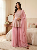 Faux Georgette Silk with Embroidery work Beautiful Salwar Kameez