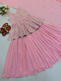 Faux Georgette Silk with Embroidery work Beautiful Salwar Kameez