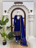 Chinon Fabric with Soft Micro Cotton Lining & Thread with Sequence with gotta lace work Salwar Kameez