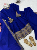 Chinon Fabric with Soft Micro Cotton Lining & Thread with Sequence with gotta lace work Salwar Kameez