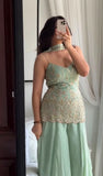NEW HEAVY 3 PIECES SUIT PAIR WITH EMBROIDERY WORK & FANCY LACE