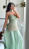 NEW HEAVY 3 PIECES SUIT PAIR WITH EMBROIDERY WORK & FANCY LACE