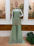NEW HEAVY 3 PIECES SUIT PAIR WITH EMBROIDERY WORK & FANCY LACE