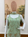 NEW HEAVY 3 PIECES SUIT PAIR WITH EMBROIDERY WORK & FANCY LACE