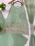 NEW HEAVY 3 PIECES SUIT PAIR WITH EMBROIDERY WORK & FANCY LACE