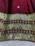 Fendy Silk with Soft Micro cotton Lining & Thread & Sequence Work Salwar Kameez