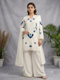 WEDDING SEASON WEAR BEAUTIFUL EMBROIDERED WITH CUT WORKED TOP PLAZZO WITH DUPATTA