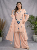 WEDDING SEASON WEAR BEAUTIFUL EMBROIDERED WITH CUT WORKED TOP PLAZZO WITH DUPATTA