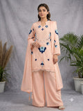 WEDDING SEASON WEAR BEAUTIFUL EMBROIDERED WITH CUT WORKED TOP PLAZZO WITH DUPATTA