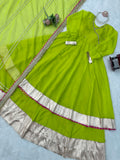 Tabby organza Silk with Original Mirror Hand Work with gotta Patti lace Salwar Kameez