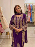 New Faux Georgette With Heavy Embroidery Sequence Work Top-Bottom And Dupatta Set