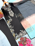 New Designer Party Wear Look Pure Satin Rayon Over Size Long Kaftan & Bottom With Dupatta set