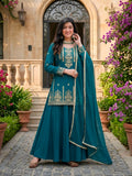 New Designer Party Wear Look Heavy Roman cotton Material With 5mm Sequence Embroidery Work Top Lehenga & Dupatta