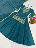 New Designer Party Wear Look Heavy Roman cotton Material With 5mm Sequence Embroidery Work Top Lehenga & Dupatta