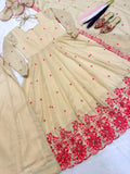 New Designer Anarkali Suit Pure Cosmos Silk Material In New Fancy Style