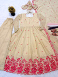 New Designer Anarkali Suit Pure Cosmos Silk Material In New Fancy Style