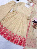 New Designer Anarkali Suit Pure Cosmos Silk Material In New Fancy Style