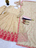 New Designer Anarkali Suit Pure Cosmos Silk Material In New Fancy Style