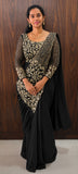 NEW SUPERHIT TRENDING READY TO WEAR SAREE WITH FULLY SEMI-BEADS EMBROIDERED STYLIST BLOUSE ON FAUX GEORGETTE FABRIC