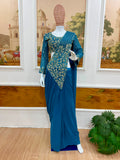 NEW SUPERHIT TRENDING READY TO WEAR SAREE WITH FULLY SEMI-BEADS EMBROIDERED STYLIST BLOUSE ON FAUX GEORGETTE FABRIC