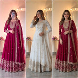 Heavy Georgette With Heavy Embroidered Sequence work Anarkali Salwar Kameez