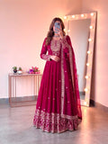 Heavy Georgette With Heavy Embroidered Sequence work Anarkali Salwar Kameez