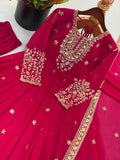 Heavy Georgette With Heavy Embroidered Sequence work Anarkali Salwar Kameez