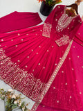 Heavy Georgette With Heavy Embroidered Sequence work Anarkali Salwar Kameez