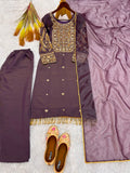NEW READY TO WEAR HEAVY EMBROIDERY AND SEQUENCE WORK TOP - WITH PENT WITH DUPATTA