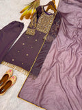 NEW READY TO WEAR HEAVY EMBROIDERY AND SEQUENCE WORK TOP - WITH PENT WITH DUPATTA