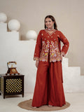 New Designer Party Wear Look Top Sharara Plazzo and Dupatta